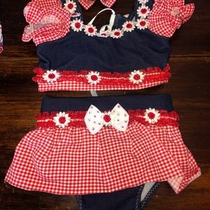 Girls pageant swim wear